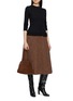模特儿示范图 - 点击放大 - THE LOOM - Dual Line Layered Peplum T-Shirt