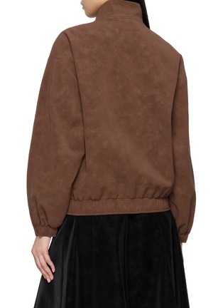背面 - 点击放大 - THE LOOM - Aura High Neck Suede Jacket