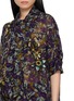  - DRIES VAN NOTEN - Scarf Collar Floral Embellished Blouse