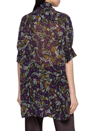 背面 - 点击放大 - DRIES VAN NOTEN - Scarf Collar Floral Embellished Blouse