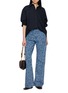 模特儿示范图 - 点击放大 - DRIES VAN NOTEN - PEYTON 满印花卉直筒牛仔裤