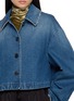  - DRIES VAN NOTEN - 后背褶饰短款牛仔外套