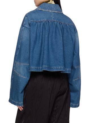 背面 - 点击放大 - DRIES VAN NOTEN - 后背褶饰短款牛仔外套