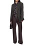 模特儿示范图 - 点击放大 - DRIES VAN NOTEN - 双排扣格纹西装外套
