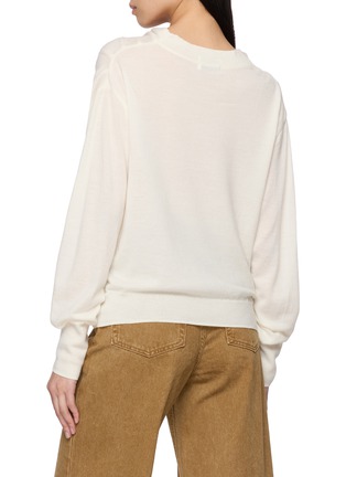 背面 - 点击放大 - R2W - Nadine Cowl Neck Wool Knit Sweater