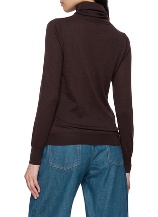 背面 - 点击放大 - R2W - Turtleneck 16 Gauge Cashmere Knit Sweater