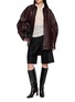 模特儿示范图 - 点击放大 - R2W - Volter Oversized Leather Shirt