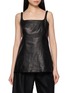首图 - 点击放大 - R2W - Blena Sleeveless Square Neck Lamb Leather Top
