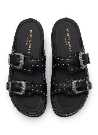 细节 - 点击放大 - KURT GEIGER - Western 搭扣铆钉厚底拖鞋