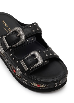细节 - 点击放大 - KURT GEIGER - Western 搭扣铆钉厚底拖鞋