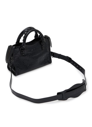 细节 - 点击放大 - BALENCIAGA - Mini Le City Suede Fringed Bag