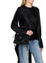 模特儿示范图 - 点击放大 - BALENCIAGA - Mini Le City Suede Fringed Bag