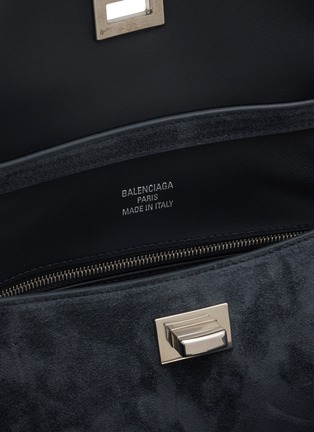 细节 - 点击放大 - BALENCIAGA - Small Rodeo Waxed Suede Leather Bag