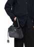 模特儿示范图 - 点击放大 - BALENCIAGA - Small Rodeo Waxed Suede Leather Bag