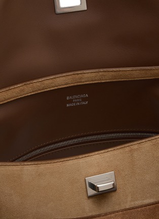 细节 - 点击放大 - BALENCIAGA - Medium Rodeo Waxed Suede Leather Bag