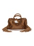 首图 - 点击放大 - BALENCIAGA - Small Le City Suede Fringed Bag