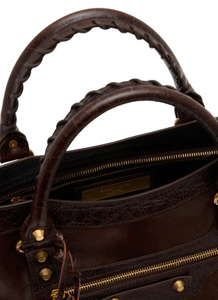 细节 - 点击放大 - BALENCIAGA - Medium Le City Suede Leather Shoulder Bag