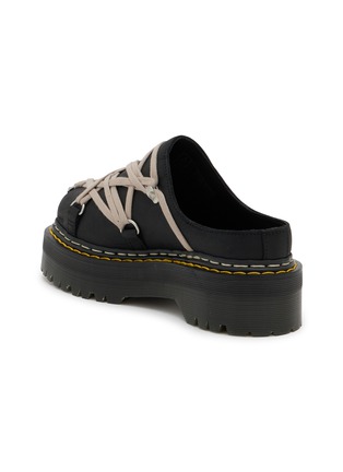  - RICK OWENS - X DR. MARTENS MEGALACE 绕带穆勒皮鞋