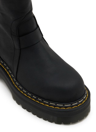 细节 - 点击放大 - RICK OWENS - X DR. MARTENS 皮革中筒靴
