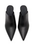 细节 - 点击放大 - RICK OWENS - Cantilever 8 Sabot 80 Wedge Leather Mule Sandals