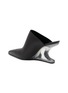  - RICK OWENS - Cantilever 8 Sabot 80 Wedge Leather Mule Sandals