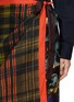  - DRIES VAN NOTEN - 格纹围裹中长半身裙