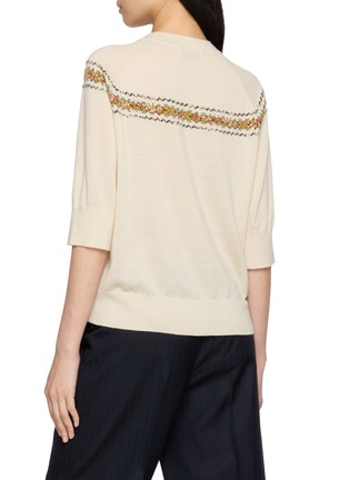 背面 - 点击放大 - DRIES VAN NOTEN - 刺绣中袖针织衫