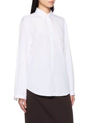 细节 - 点击放大 - DRIES VAN NOTEN - CHLORIS 袖口刺绣长袖衬衫