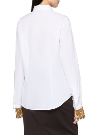 背面 - 点击放大 - DRIES VAN NOTEN - CHLORIS 袖口刺绣长袖衬衫