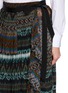  - DRIES VAN NOTEN - 围裹褶皱印花中长半身裙