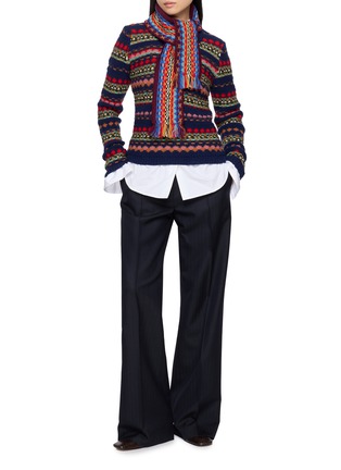 模特儿示范图 - 点击放大 - DRIES VAN NOTEN - TEDD 费尔岛提花针织衫