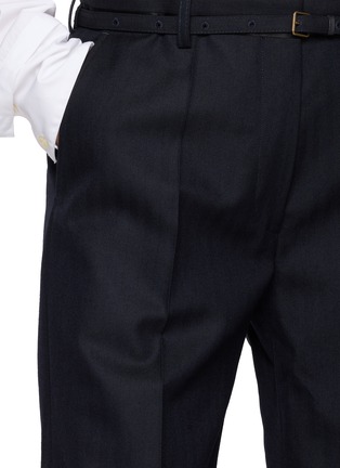  - DRIES VAN NOTEN - 细腰带微喇长裤