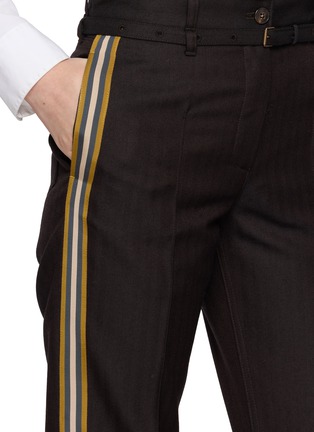  - DRIES VAN NOTEN - 侧条纹腰带长裤