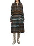 DRIES VAN NOTEN 立领落腰衬衫连衣裙