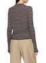 背面 - 点击放大 - THEORY - Striped Crewneck Cropped Cardigan