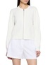 首图 - 点击放大 - THEORY - Compact Crepe Zip Front Knit Cardigan