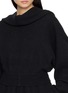  - RICK OWENS - Cropped Long-Sleeved Knit Hoodie