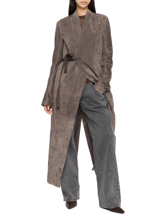 模特儿示范图 - 点击放大 - RICK OWENS - Cappotto Long Coat