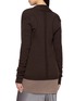 背面 - 点击放大 - RICK OWENS - Naska Ribbed Sleeve Knit Cardigan