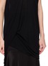  - RICK OWENS - Hiked V-Neck T-Shirt