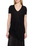 首图 - 点击放大 - RICK OWENS - Hiked V-Neck T-Shirt