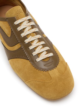 细节 - 点击放大 - DRIES VAN NOTEN - Slim Suede Leather Men's Sneakers