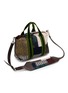 细节 - 点击放大 - DRIES VAN NOTEN - Small Striped Patchwork Tote Bag