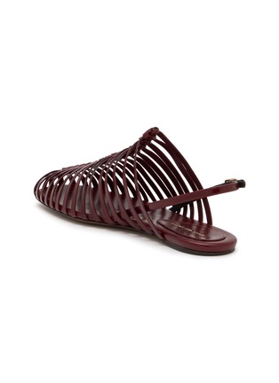  - DRIES VAN NOTEN - 皮革编织方头平底鞋