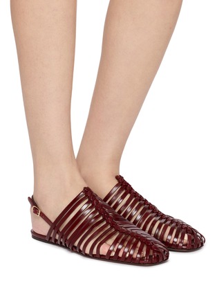 DRIES VAN NOTEN | 皮革编织方头平底鞋