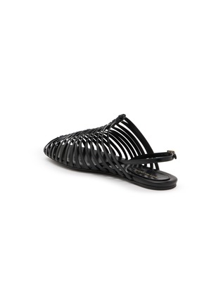  - DRIES VAN NOTEN - 皮革编织方头平底鞋