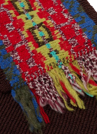 细节 - 点击放大 - DRIES VAN NOTEN - Jacquard Wool Blend Scarf