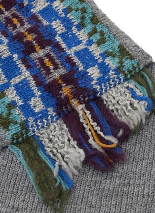 细节 - 点击放大 - DRIES VAN NOTEN - Jacquard Wool Blend Scarf