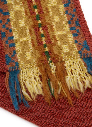 细节 - 点击放大 - DRIES VAN NOTEN - Jacquard Wool Blend Scarf