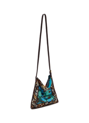 细节 - 点击放大 - DRIES VAN NOTEN - 中号印花皮革拼接单肩包